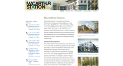 Desktop Screenshot of macarthurstation.com